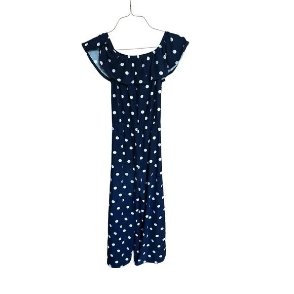 Full Circle Trends Polka Dot Romper Medium - Picture 2 of 3